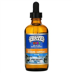 Sovereign Silver, Bio-Active Silver Hydrosol, For Kids, Daily Immune Support Drops, 10PPM, 4 fl oz (118 ml)