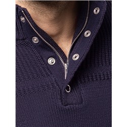 Свитер крупной вязки с застежкой на крупные кнопки