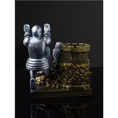 Органайзер для канцелярии «Рыцарь с совой», 15.5×14.5×9 см