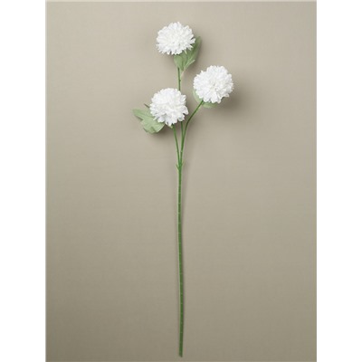 Цветок искусственный БЕЛЫЙ 65 см / ZHQ-3 /уп 200/ 3 бутона
