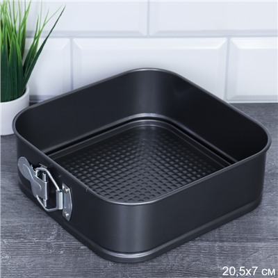 Форма для выпечки квадрат с клипсой 20х7 см / RSD-13 /