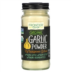 Frontier Natural Products, органический чесночный порошок, 66 г (2,33 унции)