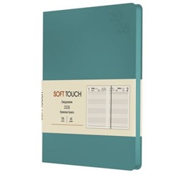 Ежедневник 2026 г. А5 352 стр. "Soft Touch. Бирюзовый" ЕКСТ52617605 Эксмо