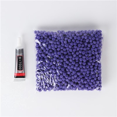 УЦЕНКА Игрушка помпонами «Медведь», фиолетовая