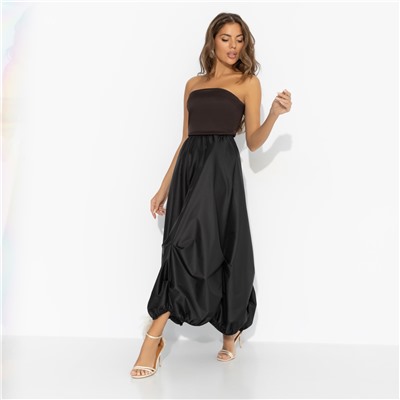 Юбка с эффектной драпировкой, Талия решает (черная)