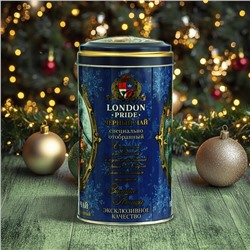 Чай чёрный «Лондон Прайд. Новогодняя коллекция», со вкусом малинового мохито, 100 г