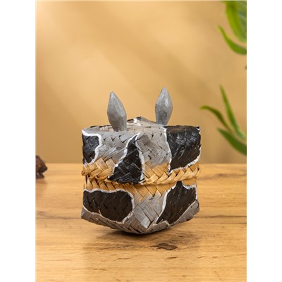 Корзинка «Енот», 10×10×13 см, бамбук