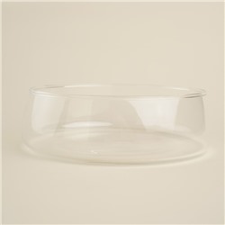 Фруктовница SL Home «Южная акация», 1 л, 19×6 см, с крышкой, стекло, прозрачная