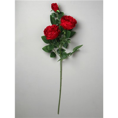 Цветок искусственный Роза пионовидная 72 см красная / RW-305 /уп 24/144/
