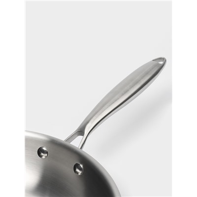 Сковорода 3Ply Hanna Knövell, d=30 см, h=5.5 см, толщина 2.2 мм, индукция, нержавеющая сталь