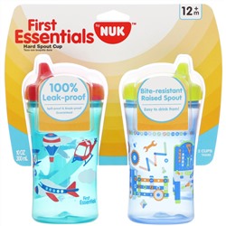 NUK, First Essentials, Hard Spout Cup, 12+ Months, 2 Cups, 10 oz (300 ml) Each