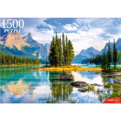 Пазлы 1500 "Утреннее озера в горах"