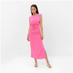 Платье женское с драпировкой MIST Summer time, розовый, р.48