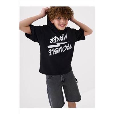 Джемпер трикотажный для мальчиков (футболка с капюшоном) PLAYTODAY, 1241077