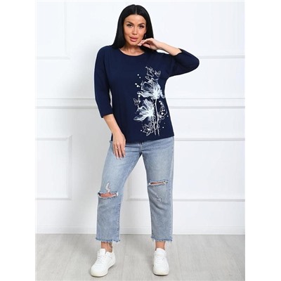 Футболка "Амели" (Чернильно-синий)