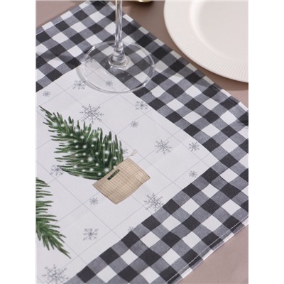 Дорожка на стол «Этель» Happy New Year 30×70 см, 100% хлопок, саржа 190 г/м²