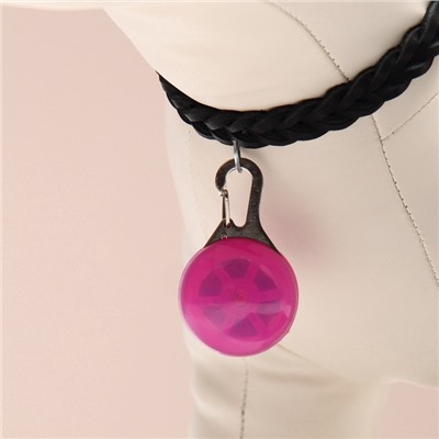 Световой маячок «Сфера», 3 режима свечения, пластик, металл, розовый