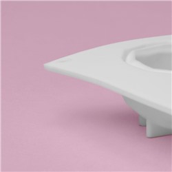 Форма для муссовых десертов и выпечки Доляна «Кристалл», 29.5×17×3.5 см, 6 ячеек (d=6.5 см), силикон, белая