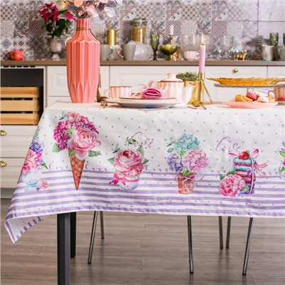 Скатерть «Этель» Сладости 180×147 см, 100% хлопок, репс 210 г/м²