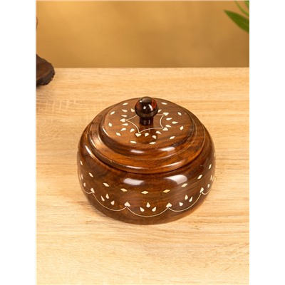 Ваза для конфет «Ассорти», 15×15×10 см, дерево шишам