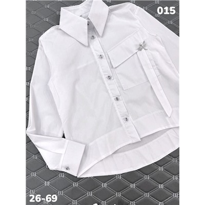 Блузка 015 белый