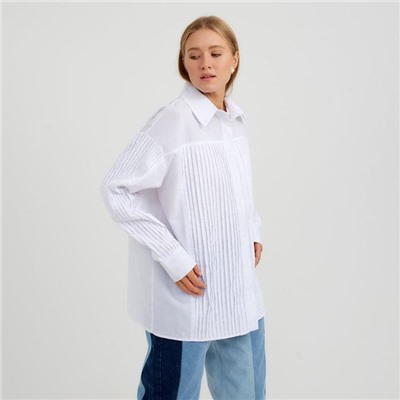 Рубашка женская MINAKU: Casual Collection, размер 50, белая