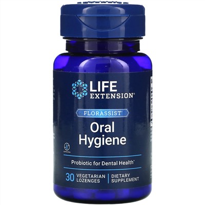 Life Extension, FLORASSIST, для гигиены полости рта, 30 вегетарианских пастилок