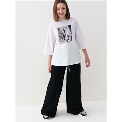 Фуфайка трикотажная для девочек (футболка с длинными рукавами)