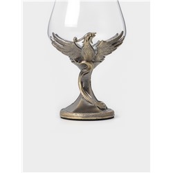 Бокал для коньяка 550 мл «Жар-птица», подарочный, стекло, цвет бронза