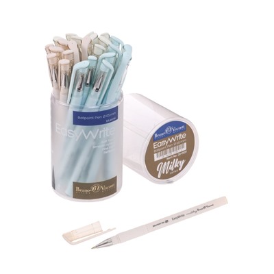 Ручка шариковая BrunoVisconti EasyWrite. Milky, 0.5 мм, стержень синий, МИКС