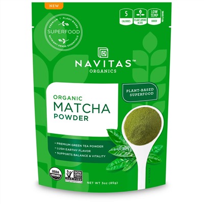 Navitas Organics, Органический порошок матча, 85 г