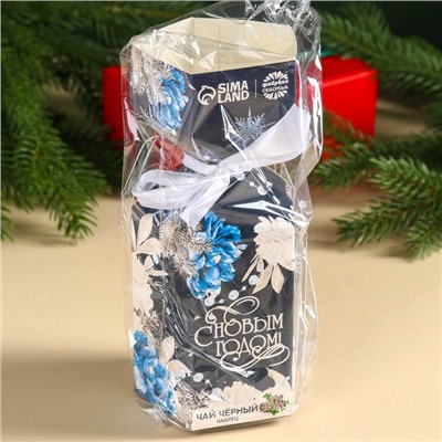 Чай чёрный «С Новым годом», с чабрецом, в коробке конфете, 100 г