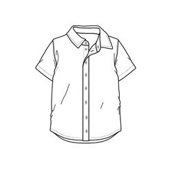 Сорочка текстильная для мальчиков (regular fit)
