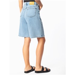 Шорты-бермуды из эластичного денима