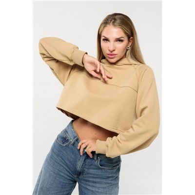 Свитшот 2 оверсайз короткий (Кэмел)