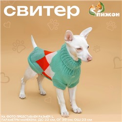 Свитер для животных «Весеннее настроение», XS (ДС 34, ОШ 34, ОГ 32-51 см)