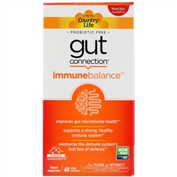 Country Life, Gut Connection, Immune Balance, 60 веганских капсул