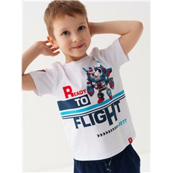 Комплект трикотажный для мальчиков: фуфайка (футболка), брюки