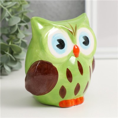 Копилка для денег «Филин арбузик», керамика, 10.6×9.5×11.8 см