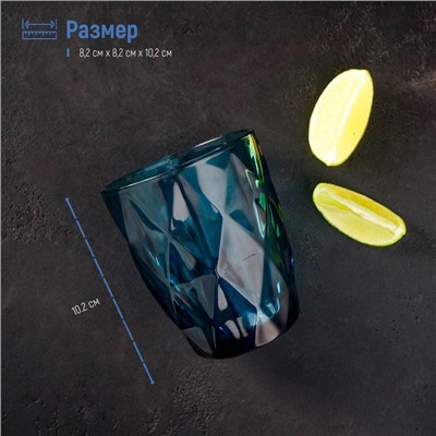 Стакан Magistro «Круиз», 240 мл, стекло, синий