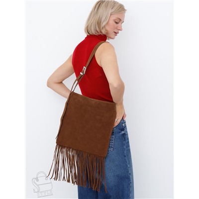 Сумка женская кожаная 5831-1P brown Polina&Eiterou