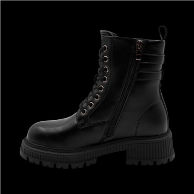 Ботинки на меху А8 черные