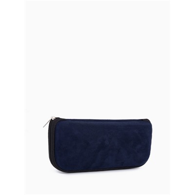 Футляр для очков «Лион», на молнии, длина 16.5 см, тёмно-синий