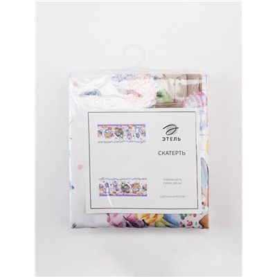 Скатерть Этель «Цыплята и куличи» 110×147 см, 100% хлопок, саржа 190 г/м²