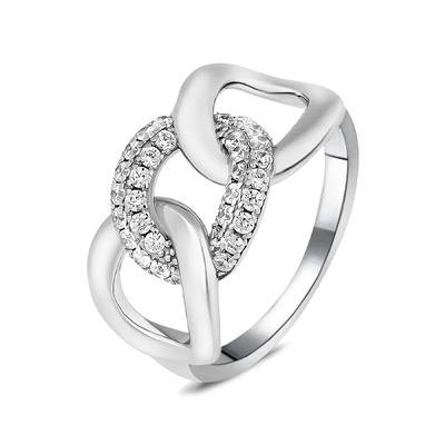 Кольцо, куб.циркон., BY-6216