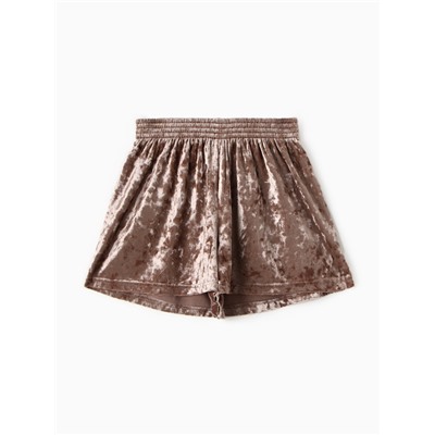 Шорты женские KAFTAN Velvet, размер 44-46, кофейные