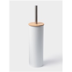 Ёршик для унитаза SAVANNA BAMBOO, 9.5×38 см, белый