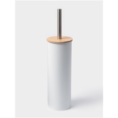 Ёршик для унитаза SAVANNA BAMBOO, 9.5×38 см, белый