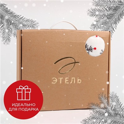 Плед с рукавами светящийся в темноте «Этель. Белые снежинки», 150×200 см, корал-флис