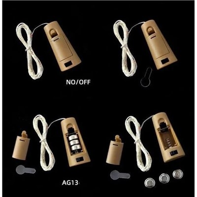 Гирлянда пробка для бутылки, синий свет